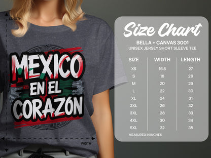 Mexico en el Corazon Unisex Jersey Short Sleeve Tee product