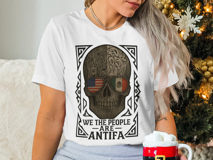 We The People Are Antifa Skull T-shirt