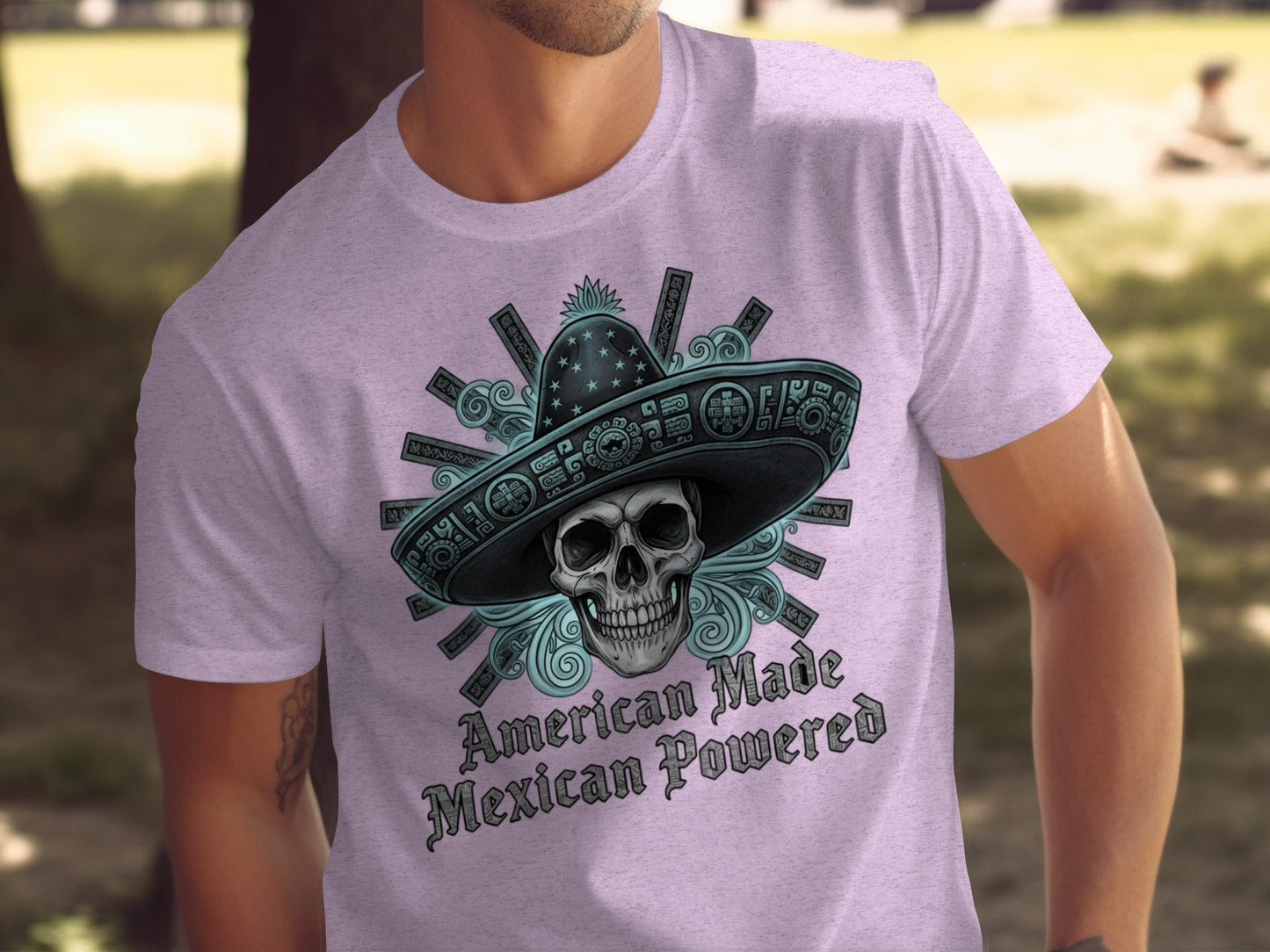 American Made Mexican Powered T-Shirt Design