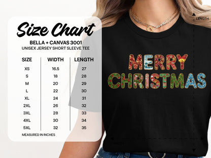 Merry Christmas Bella Canvas 3001 Shirt Sale