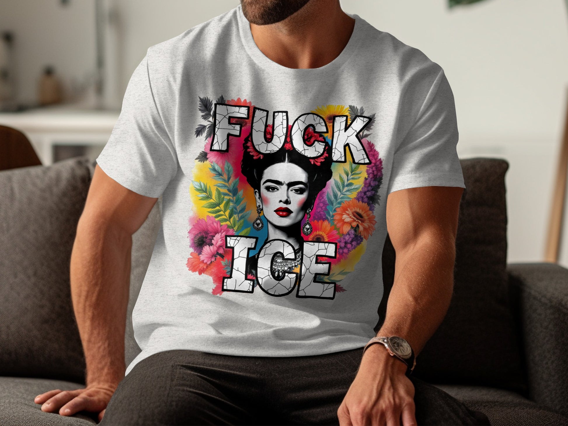 Fuck Ice Frida Kahlo Inspired Design T-shirt product type