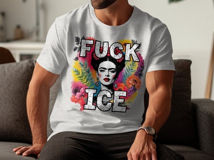 Fuck Ice Frida Kahlo Inspired Design T-shirt product type