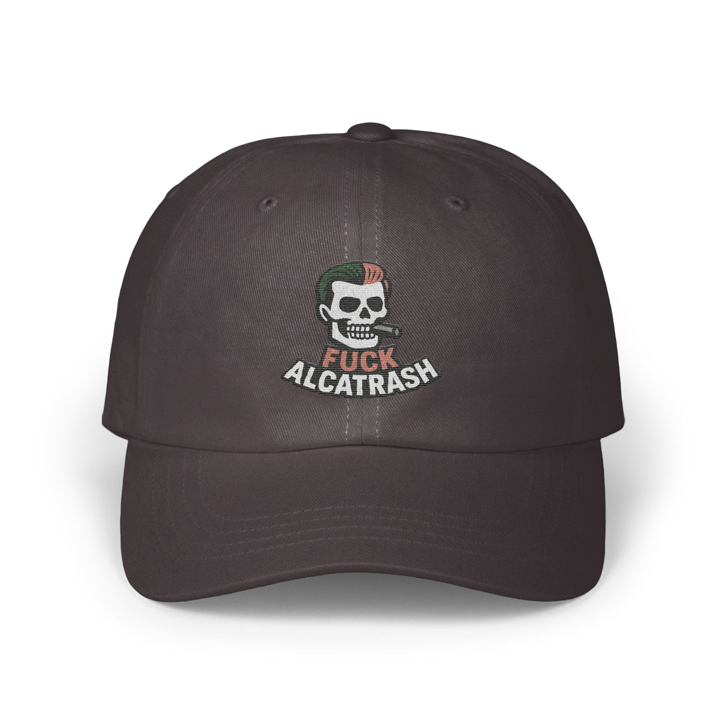 Skull Design Fuck Alcatrash Embroidered Cap product