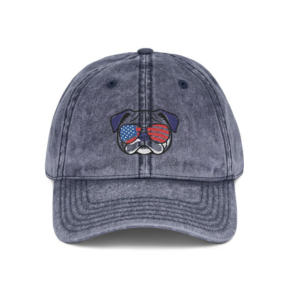 4th of July Hat TOp Quality Vintage Embroidered Cap -4th July Dog Hat