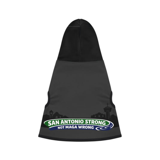 San Antonio Strong Not Maga Wrong Dog Hoodie