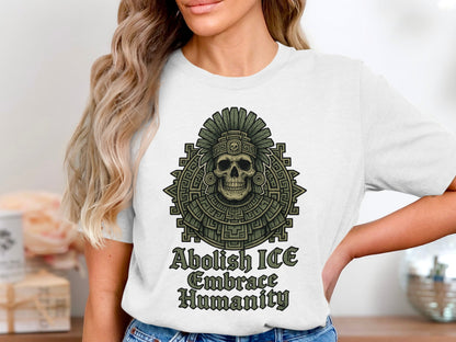 Abolish ICE Embrace Humanity Graphic Tee