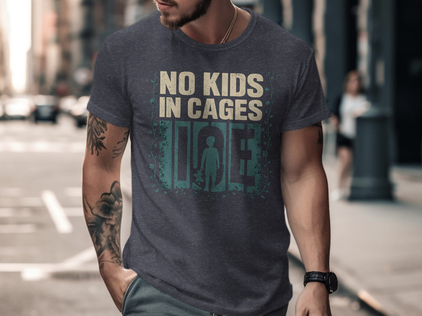 No Kids in Cages Statement Tee Shirt product type