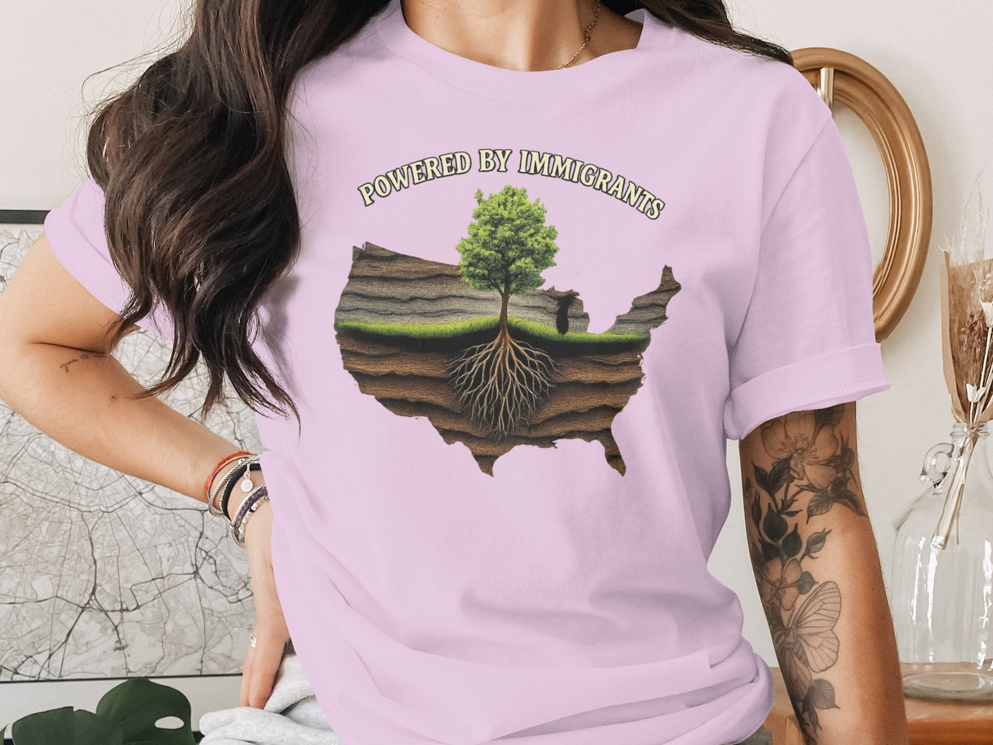 Powered by Immigrants Graphic T-Shirt product type