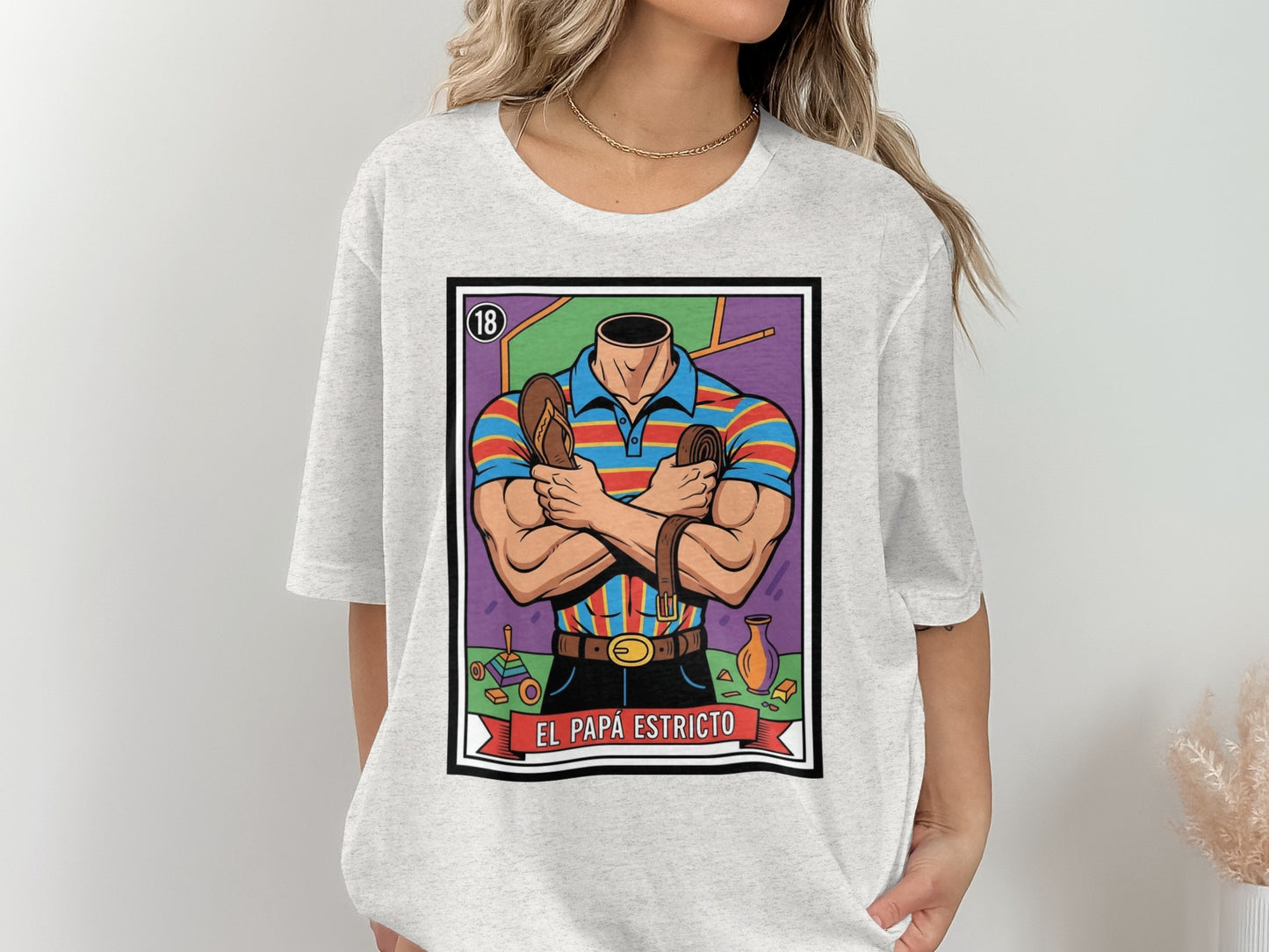 El Papá Estricto Graphic T-shirt unique product type