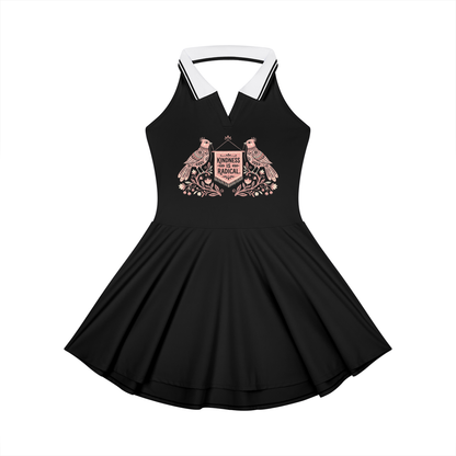 Radical Resitst Dress with a Mission Women's Collared Halter A-Line Tennis Dress