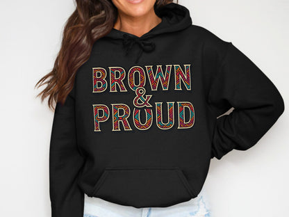 Brown and Proud Statement Hoodie product type