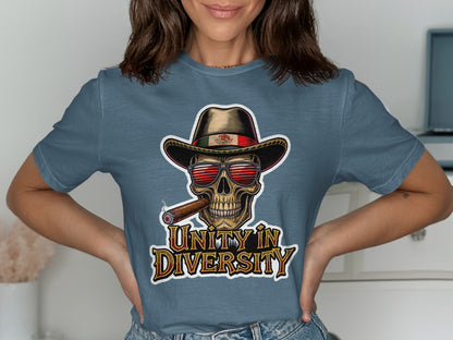 Unity in Diversity Skull Graphic Tee product