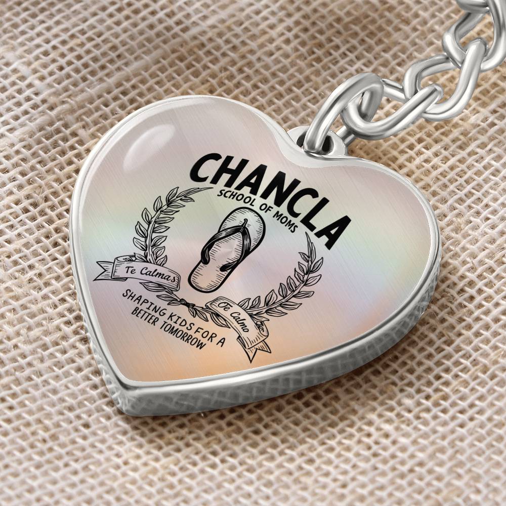 Mother's Day Gift, Graphic Heart Keychain. School of Chancla