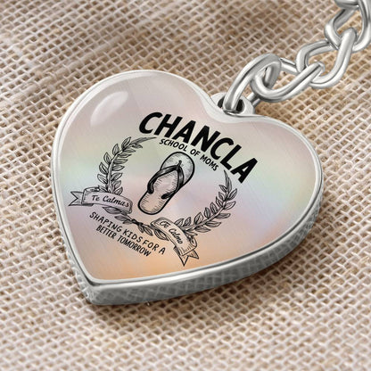 Mother's Day Gift, Graphic Heart Keychain. School of Chancla