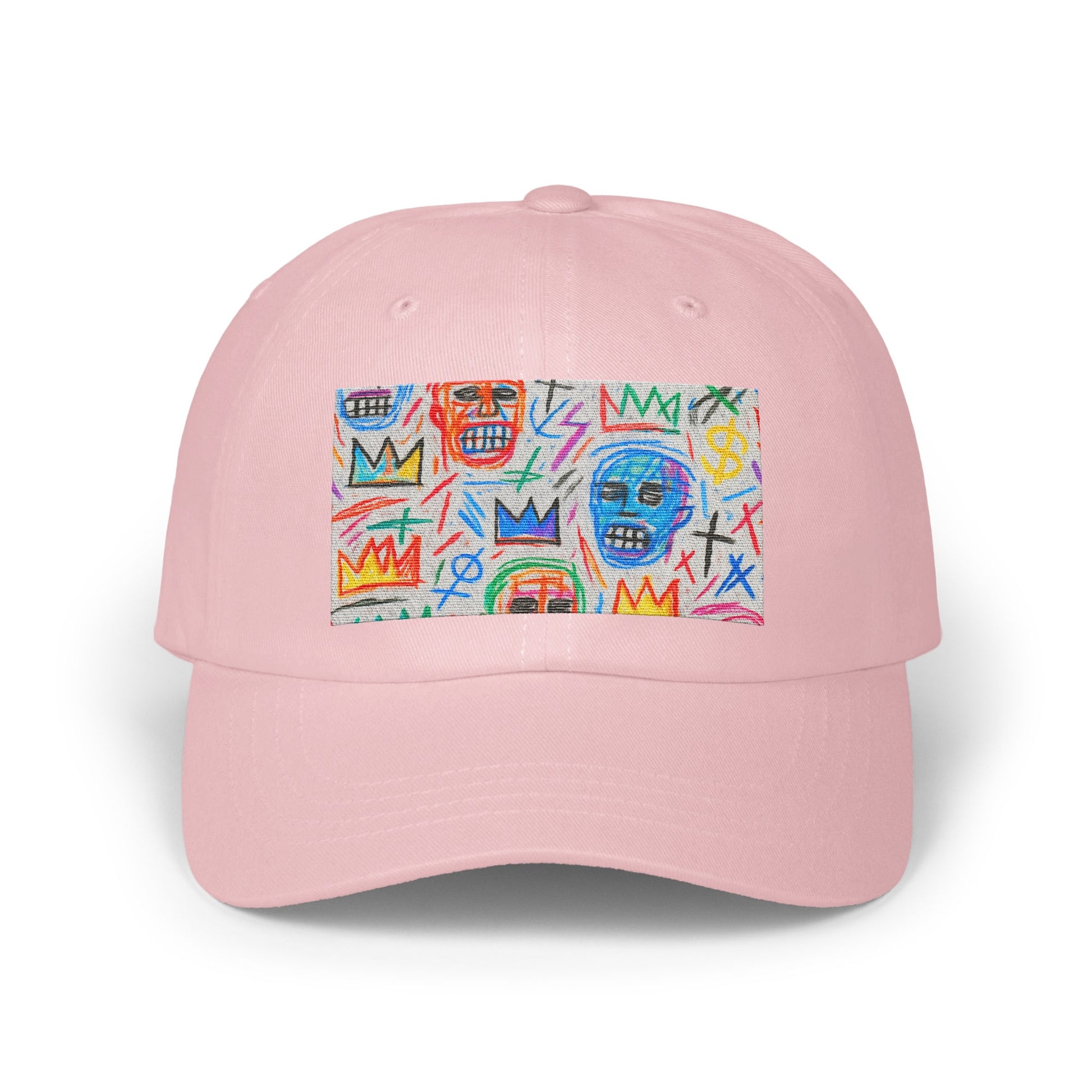 Colorful Artistic Design on Pink Baseball Cap product