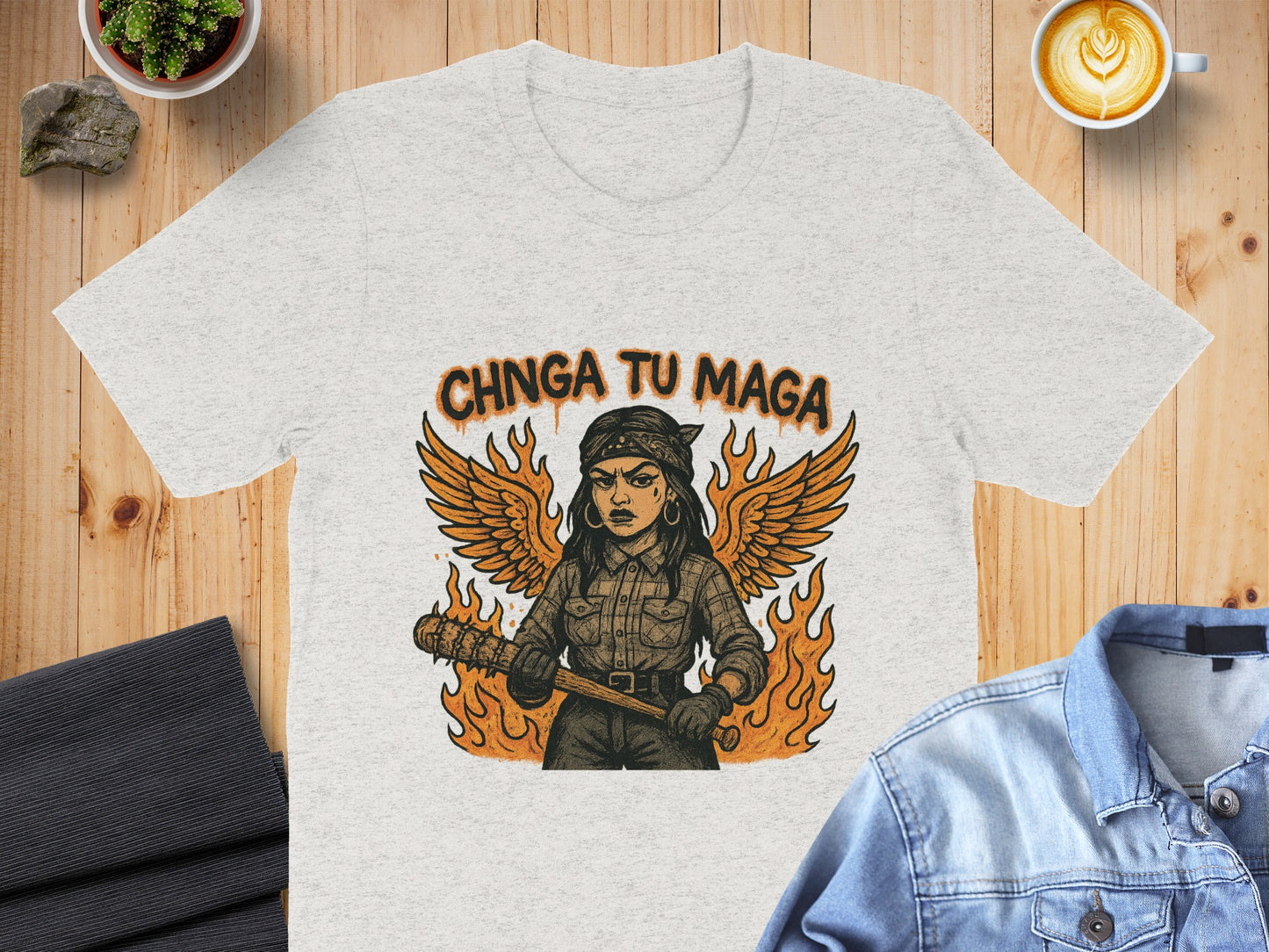Chnga Tu Maga Graphic Tee with Winged Character product