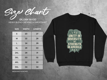 Unity in Diversity Equals Strength in America sweatshirt