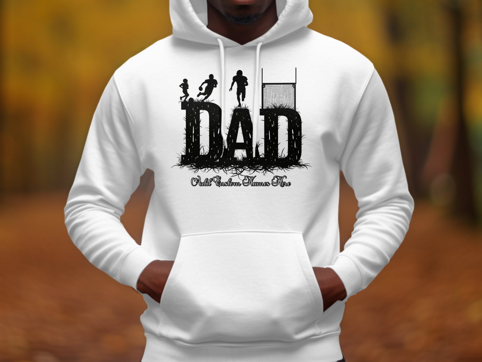 Dad Football Themed Graphic Hoodie product