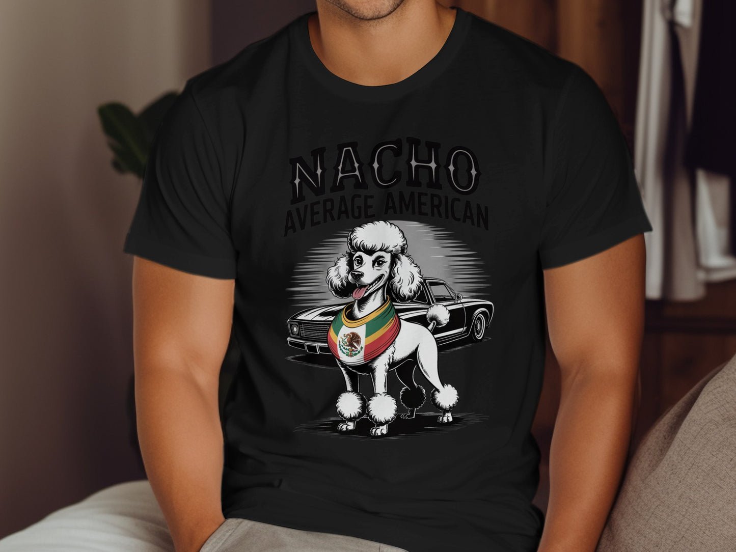 Nacho Average American Poodle Graphic T-Shirt product