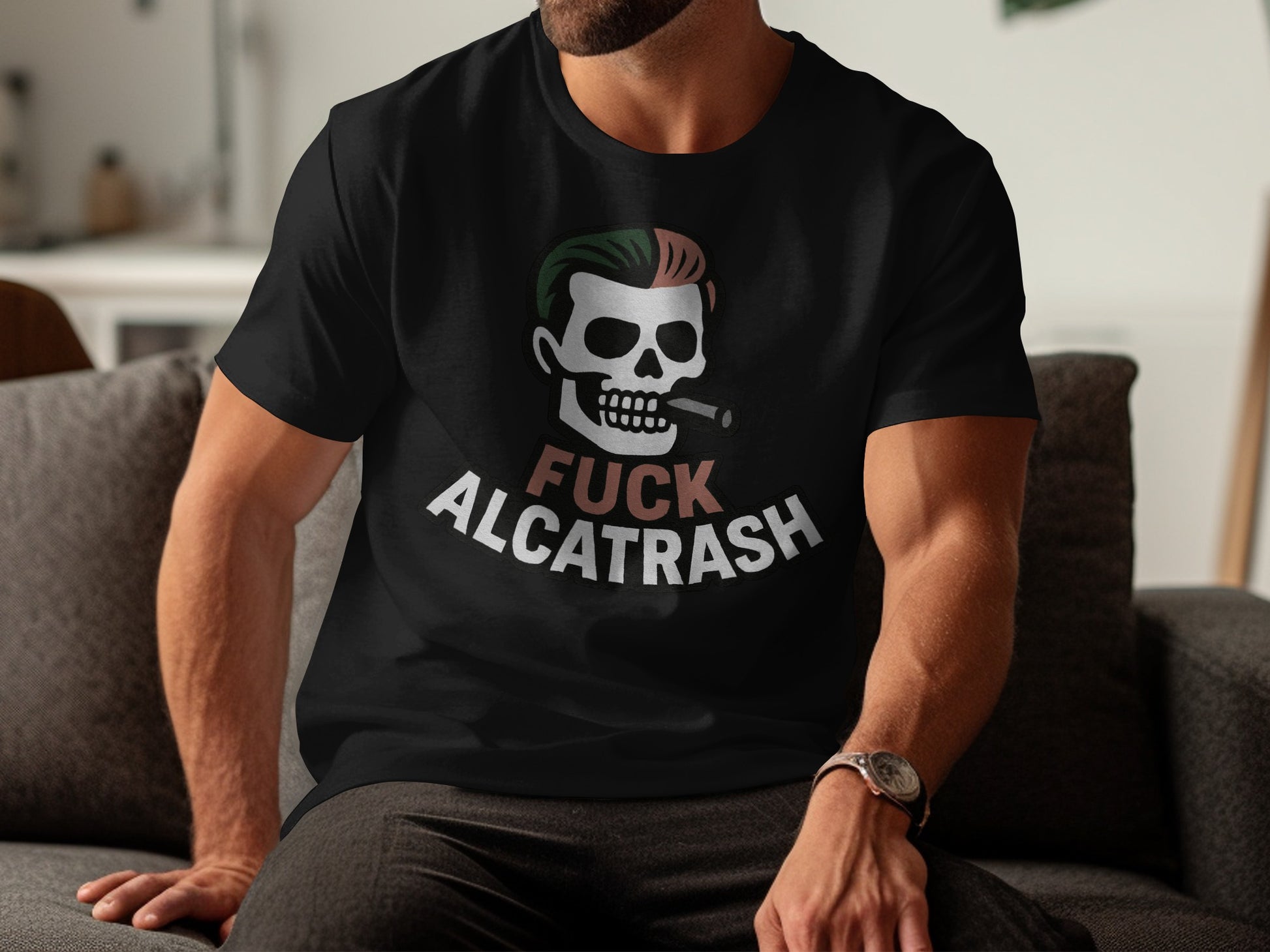 Edgy Skull Graphic Saying Unconventional Statement product