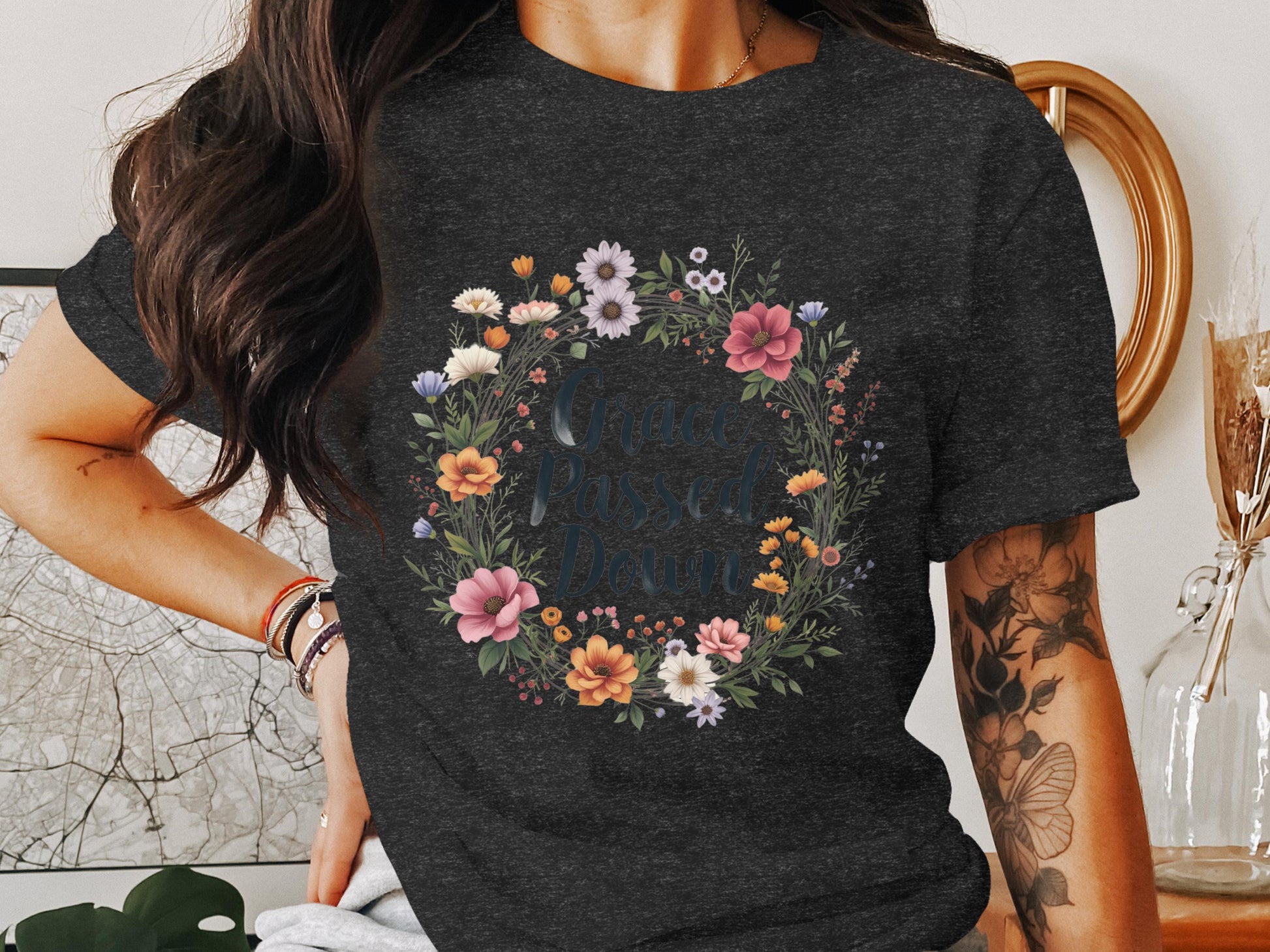 Grace Passes Down Floral Graphic Tee product type