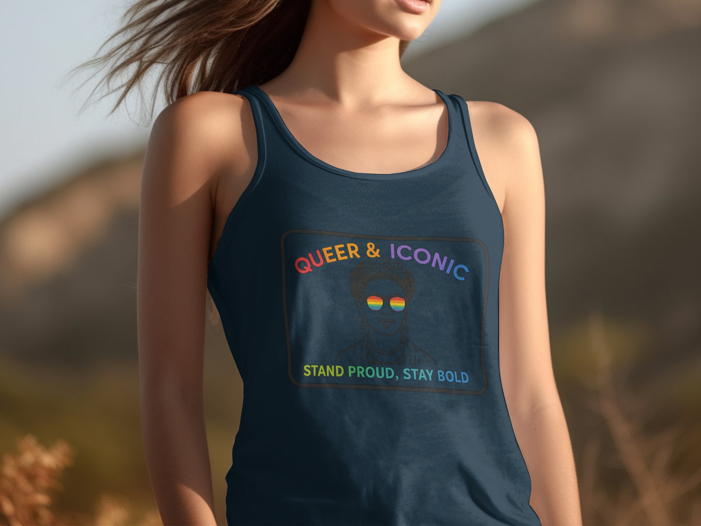 Queer and Iconic Stand Proud Stay Bold tank top