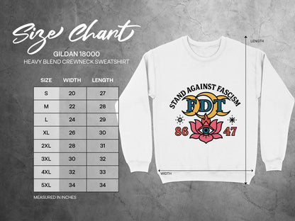 Stand Against Fascism Graphic Sweatshirt product