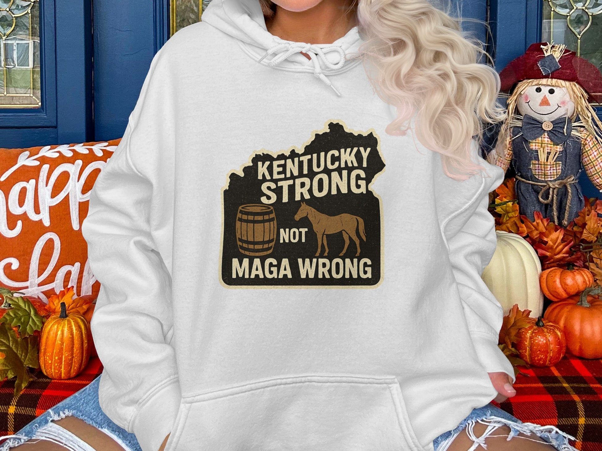 Kentucky Strong Not Maga Wrong Graphic Hoodie product
