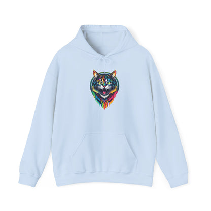Pride hoodie Colorful Cat Design Unisex Hoodie – Cozy & Vibrant Sweatshirt for Animal Lovers