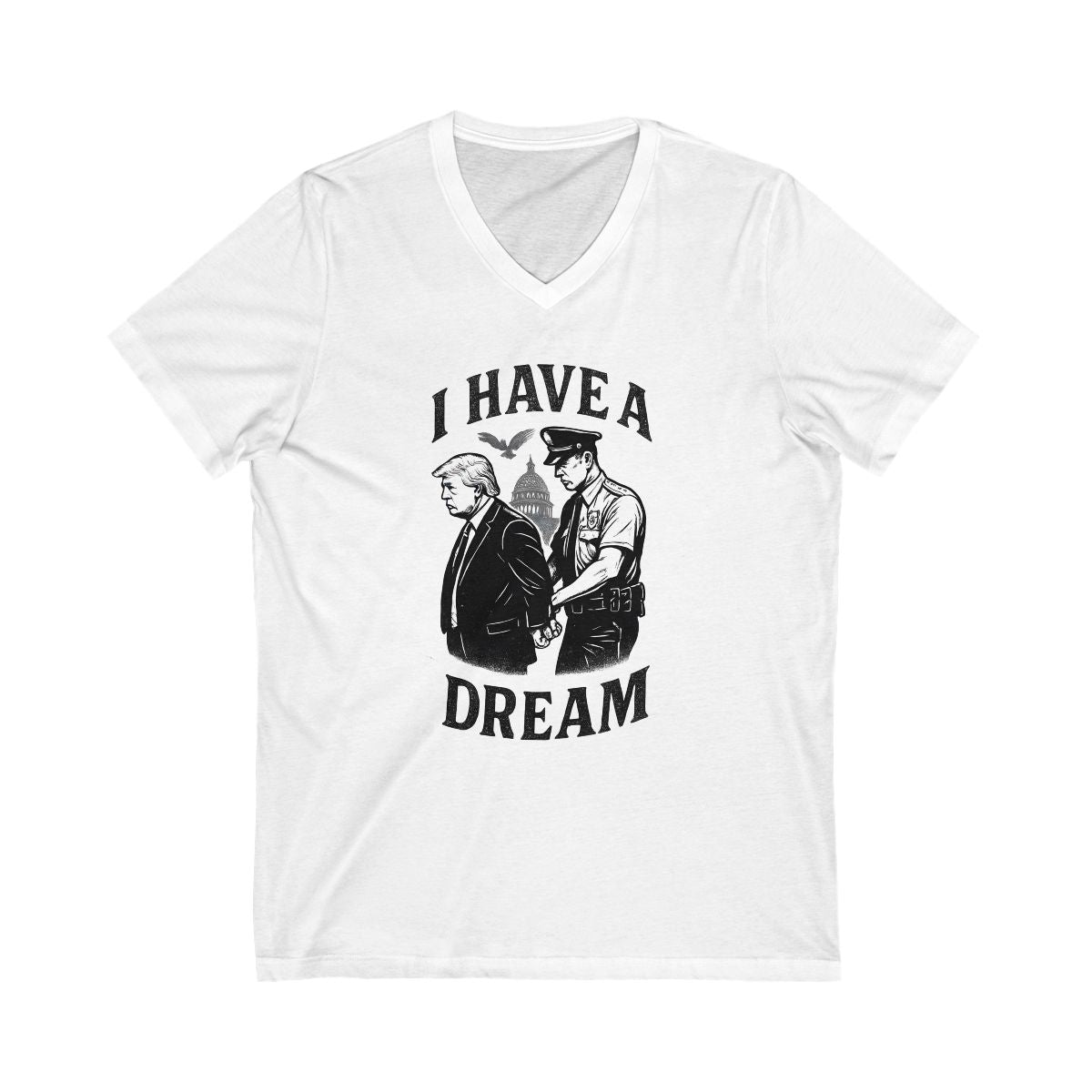 I Have A Dream Quote Graphic V Neck Shirt product