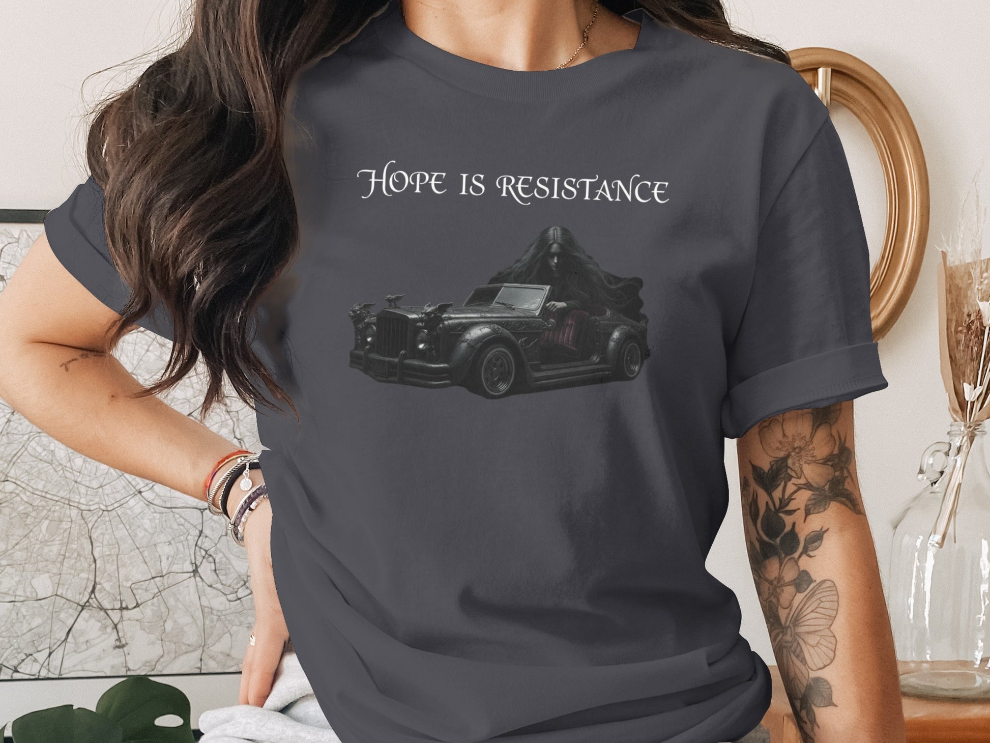 Hope Is Resistance Graphic Tee Shirt with Cool Design