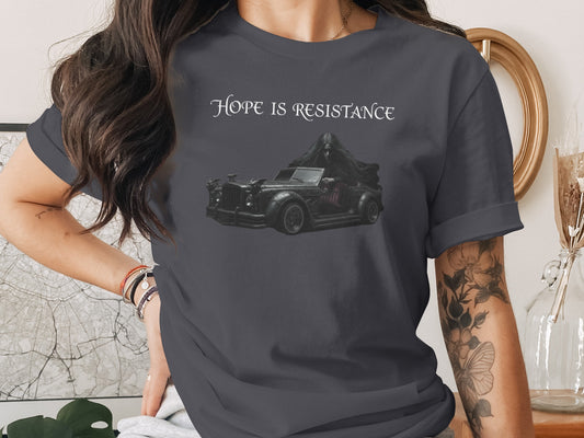 Hope Is Resistance Graphic Tee Shirt with Cool Design