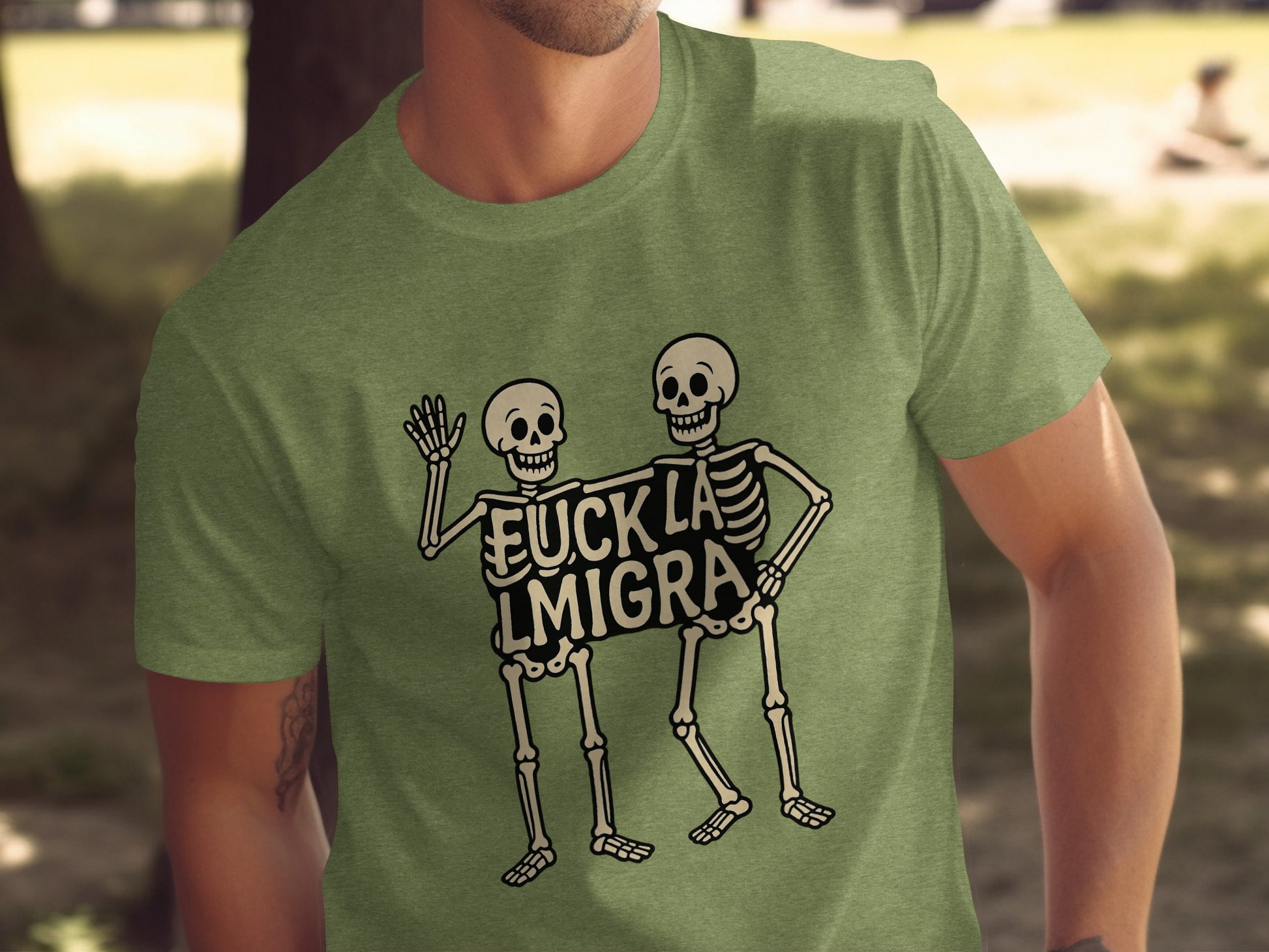 Skeletons La Migra Graphic Unisex T-shirt product type