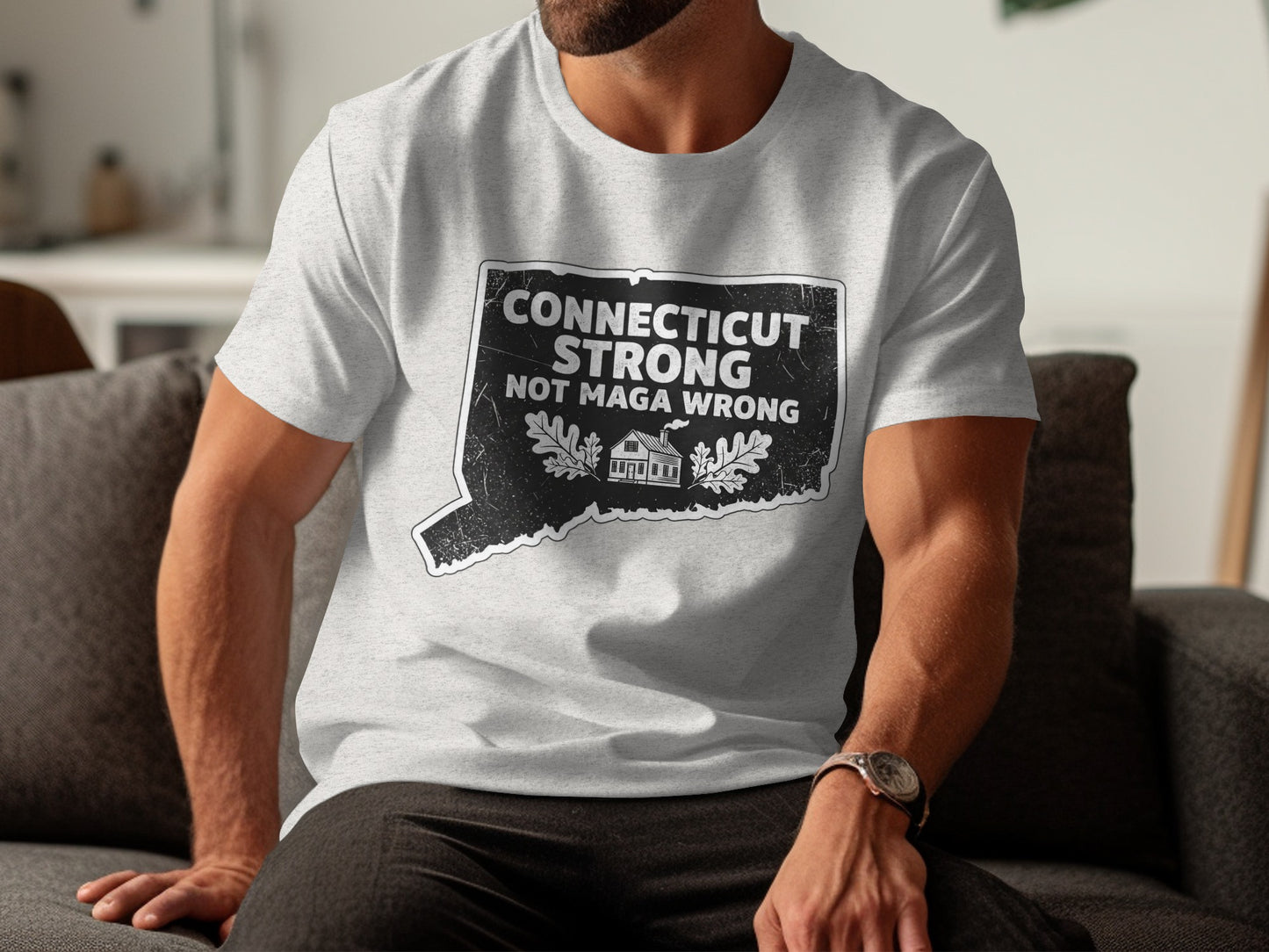Connecticut Strong Not Maga Wrong T-shirt product