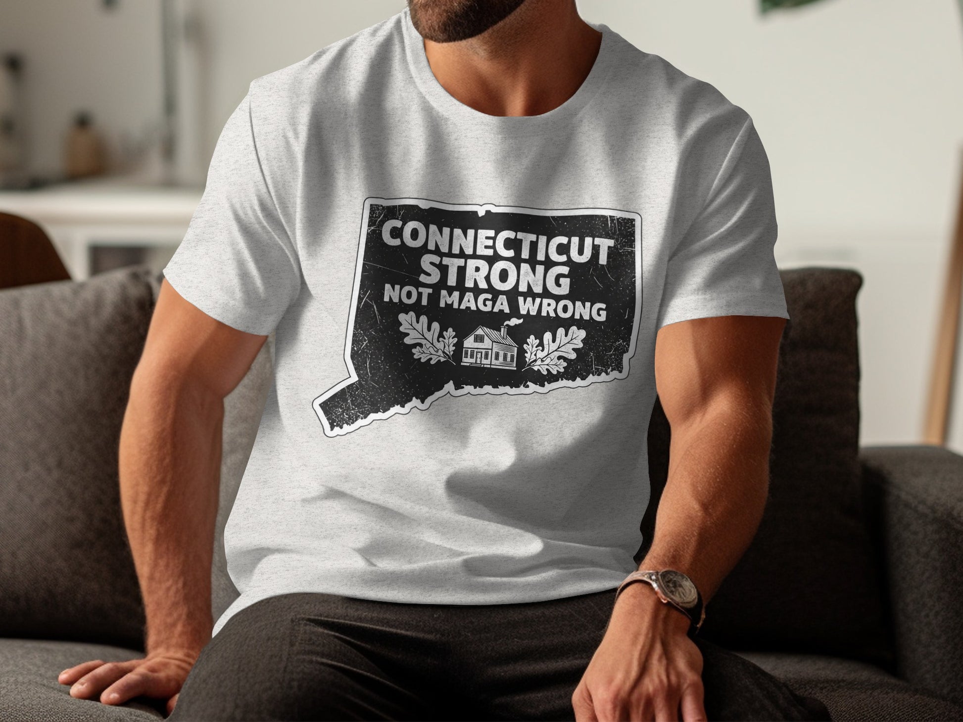 Connecticut Strong Not Maga Wrong T-shirt product