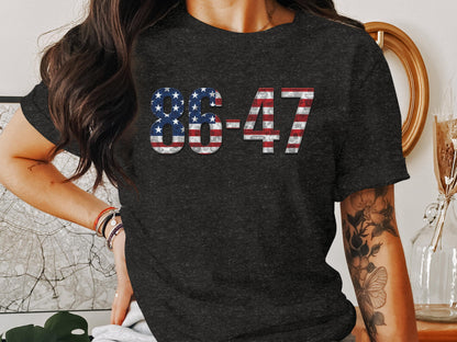 Patriotic 86-47 Graphic Women's Casual Tee Shirt product