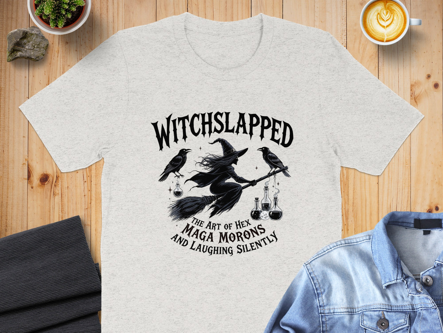 Witchslapped The Art of Hex MAGA Morons Shirt product type