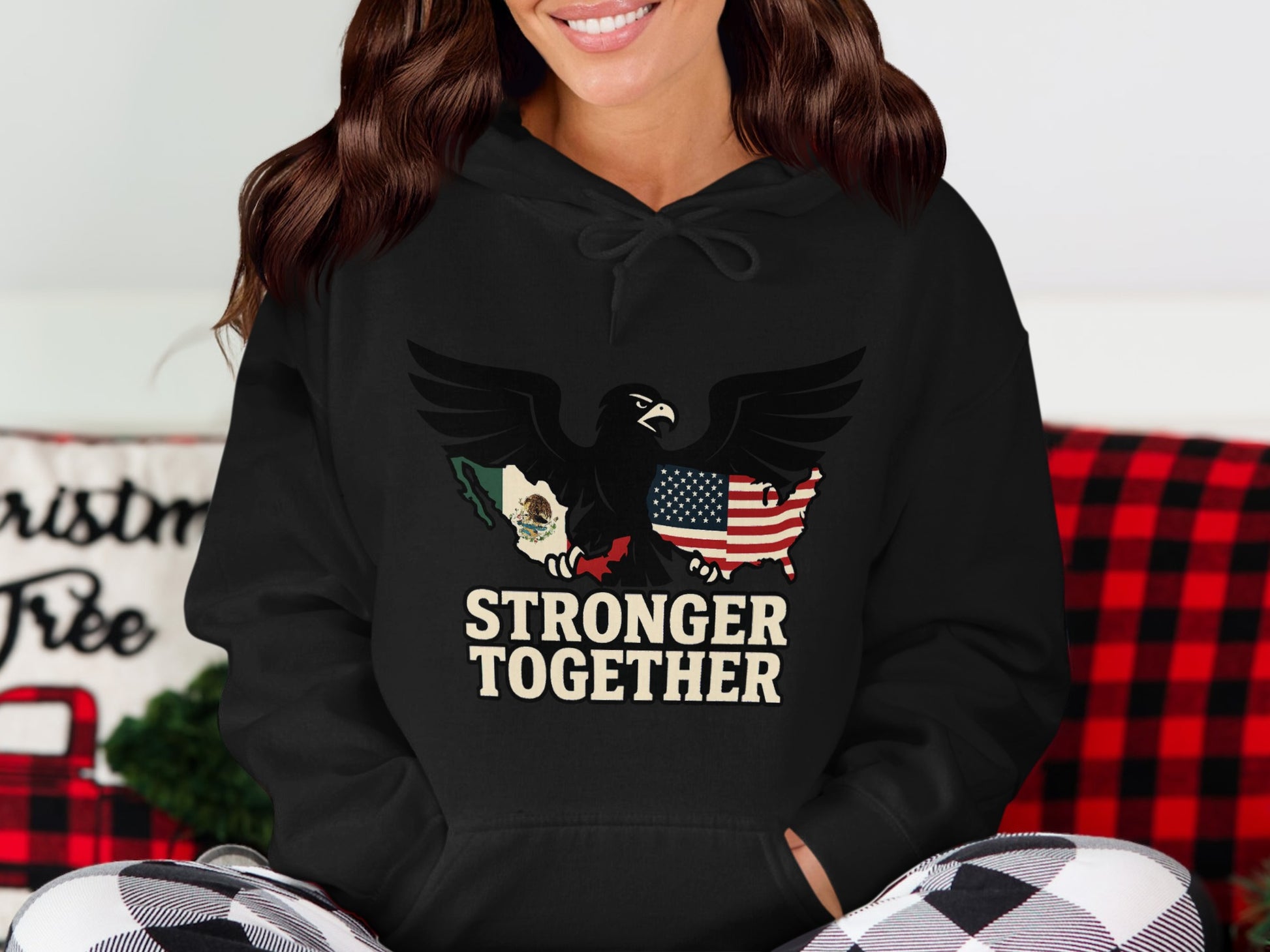 Stronger Together Graphic Black Hoodie product