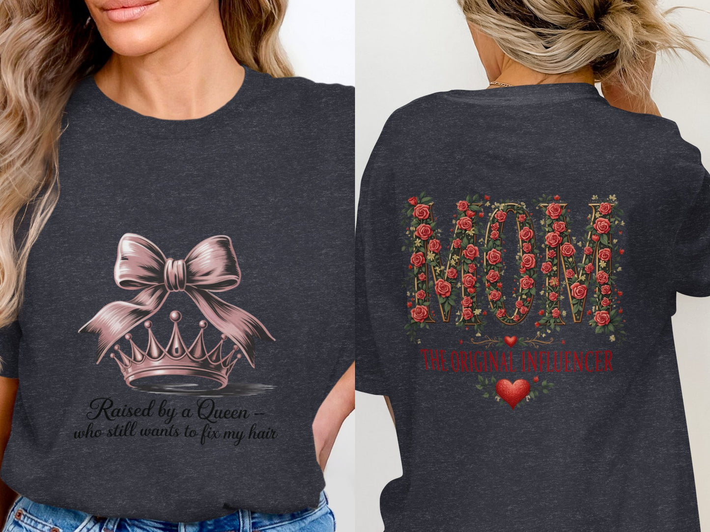 Raised by a Queen Beautiful Graphic T-Shirt product