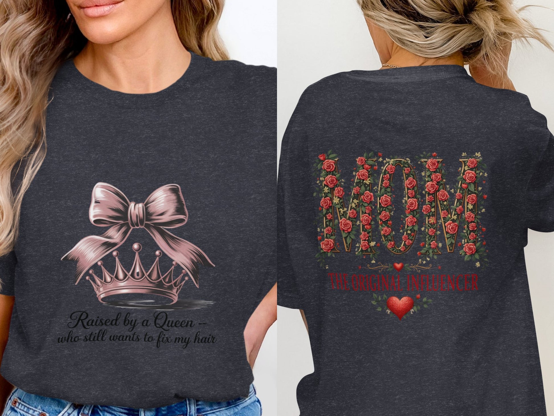 Raised by a Queen Beautiful Graphic T-Shirt product