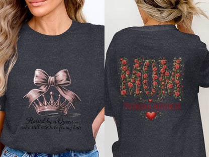 Raised by a Queen Beautiful Graphic T-Shirt product