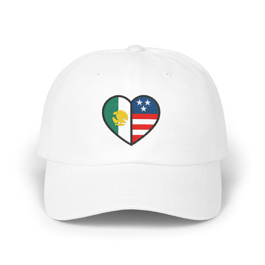 Heart Printed White Hat with Flag Design product type
