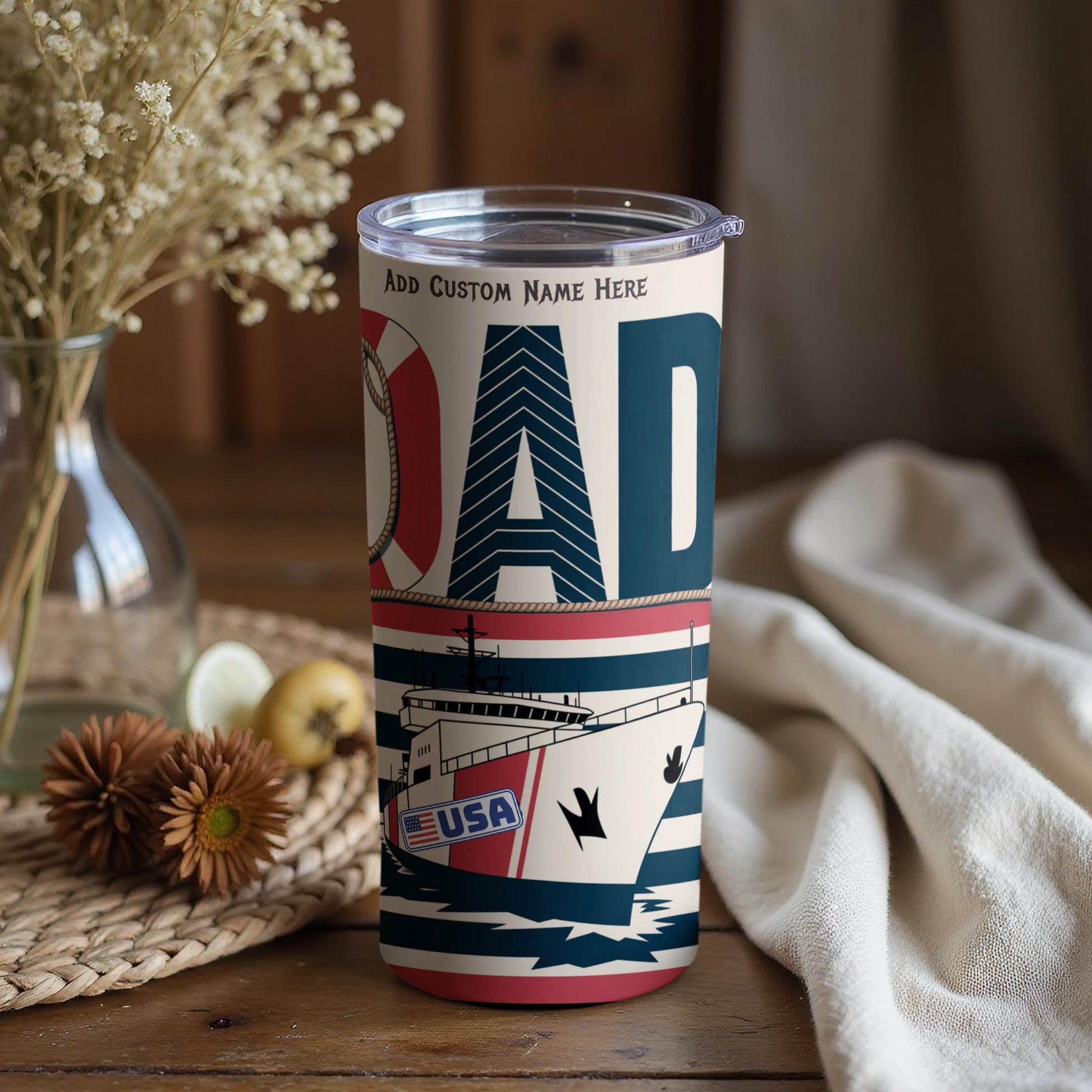 Road Trip Design Customizable Tumbler product type