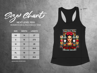Anti-Trump Frida Chinga La Migra Racerback Tank Top