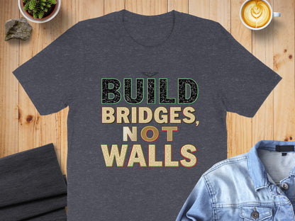 Build Bridges Not Walls Graphic T-Shirt product type