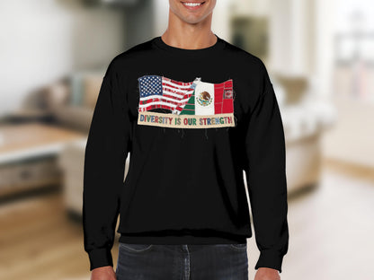 Diversity Is Our Strength Flag Graphic Sweatshirt