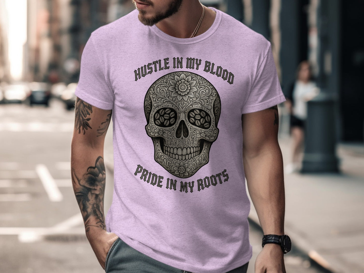 Hustle In My Blood Pride In My Roots T-shirt