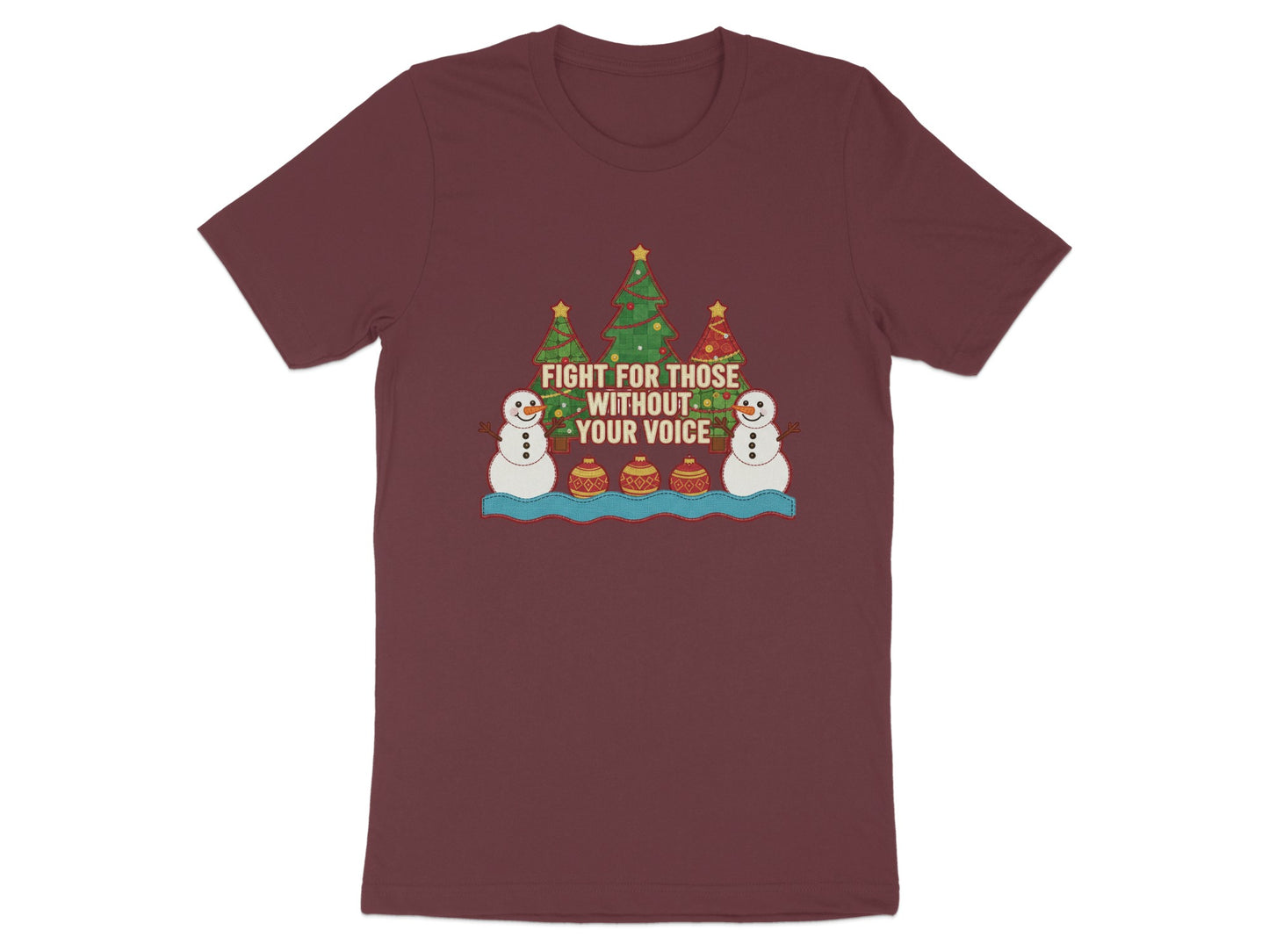 Fight For Those Without Your Voice Christmas Shirt