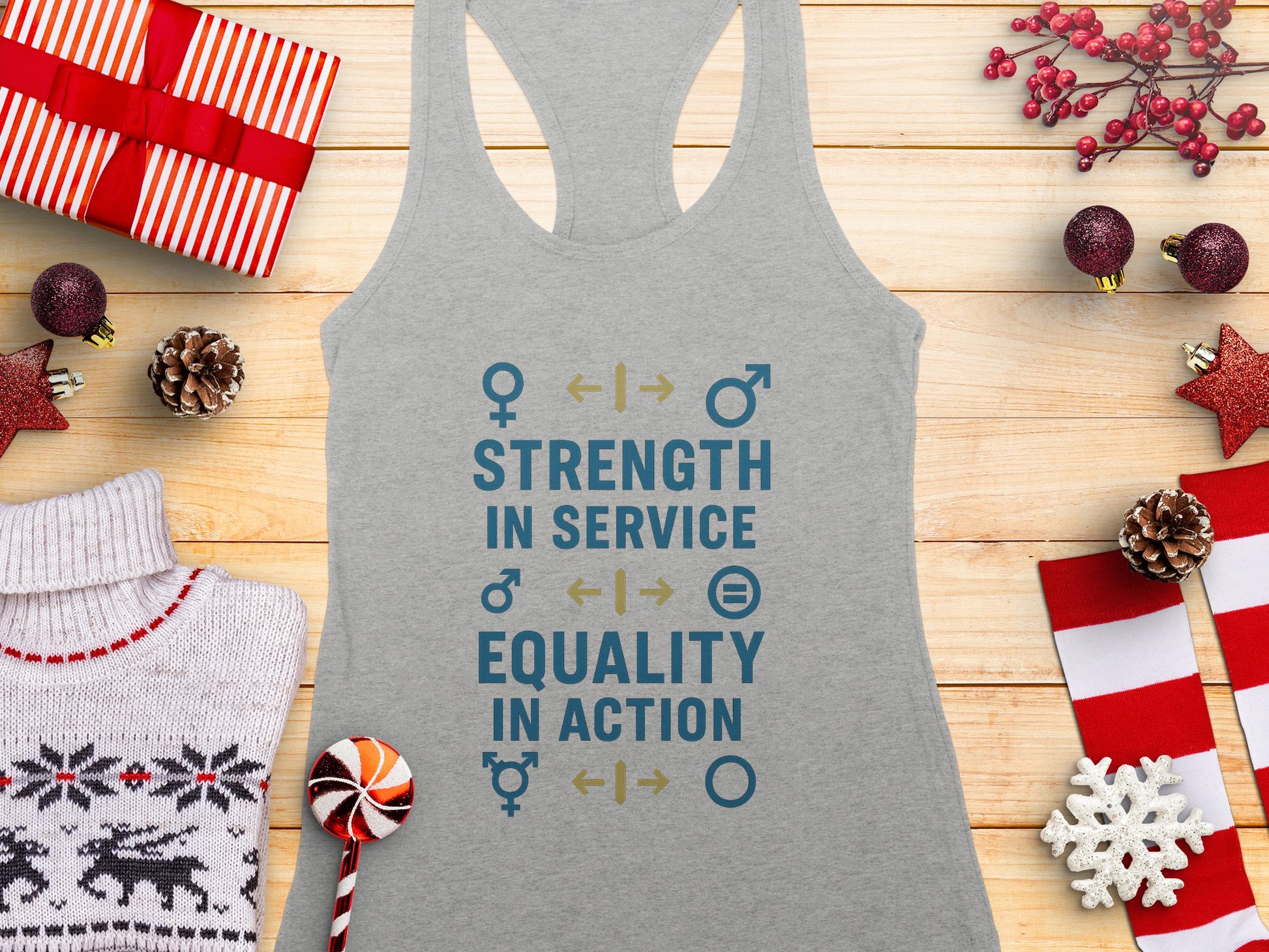Strength in Service Equality in Action Tank Top