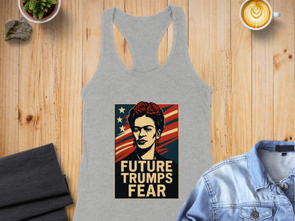 Future Trumps Fear Racerback Tank Top product type